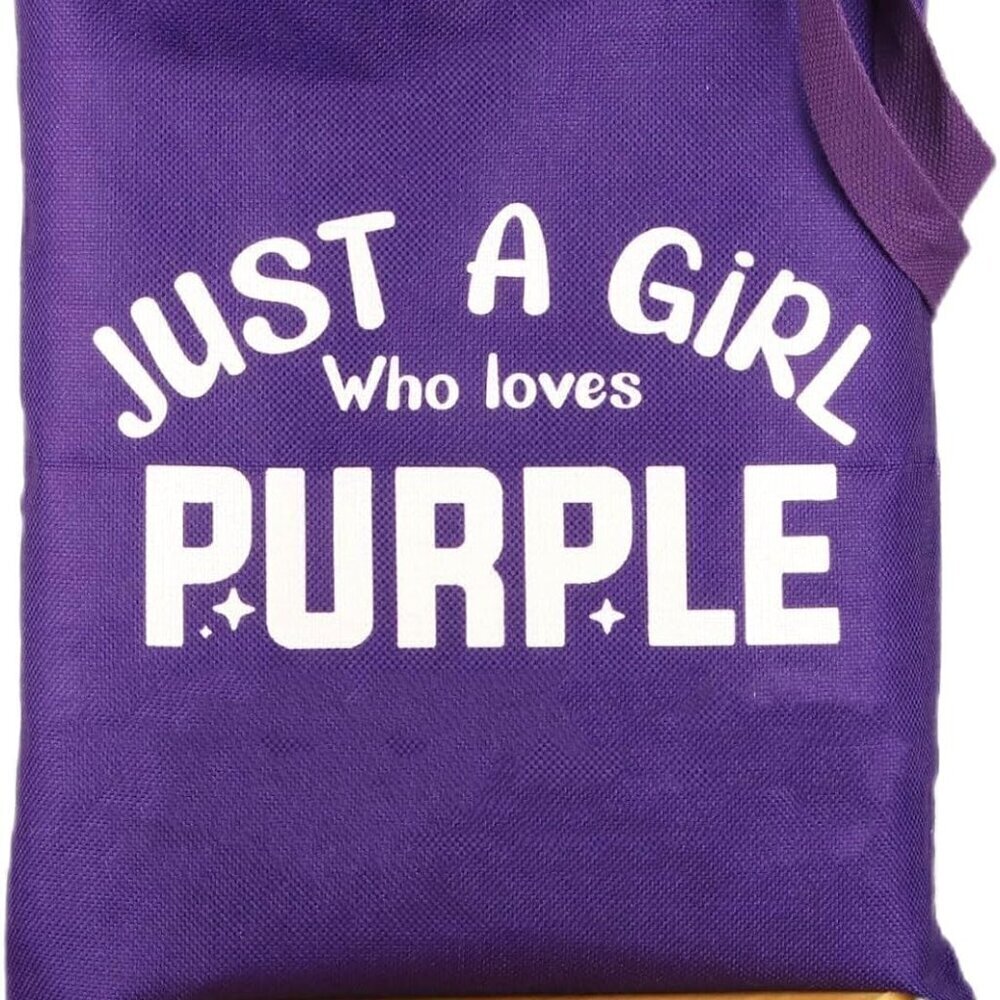 Purple Fans Cosmetic Makeup Bag Purple Lovers Gift Just A Girl Who Loves Purple